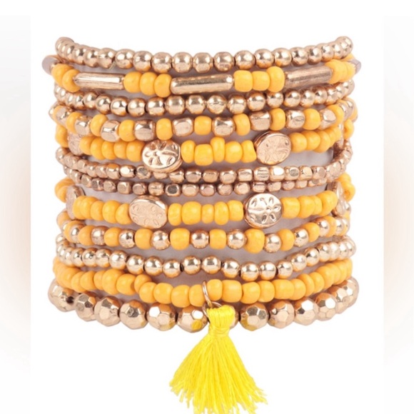 (18)🍁New🍁 Boho Beaded Tassel Stackable Bracelets - Picture 2 of 5